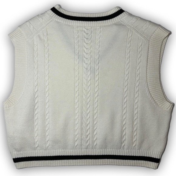 Sunday Best Cropped Sweater Vest - Picture 2 of 3